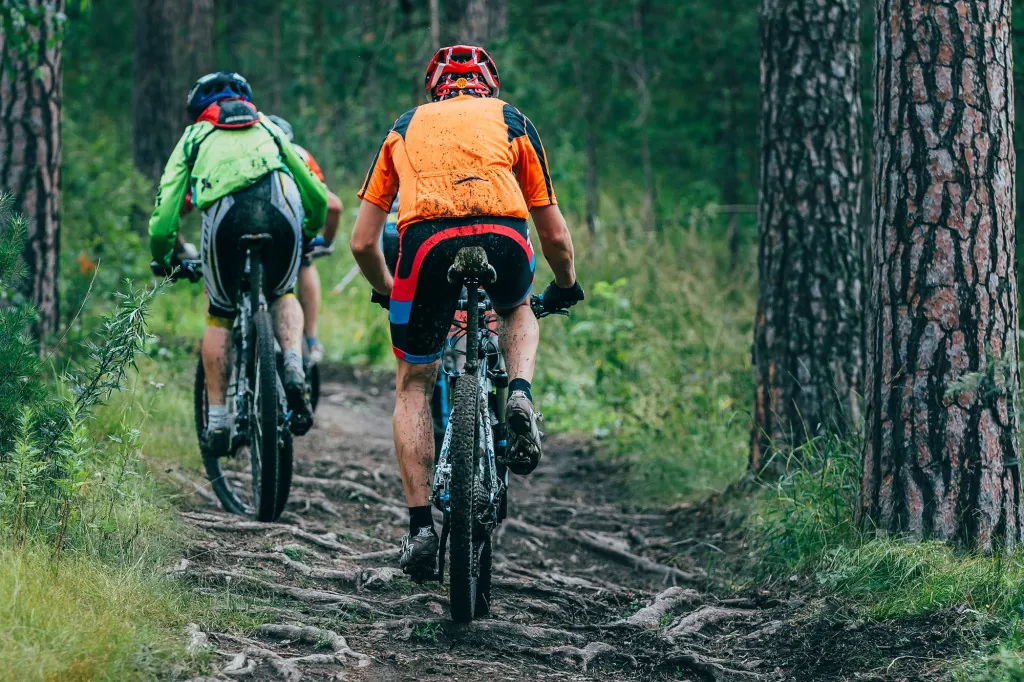 Waar kun je mountainbiken in Almindingen?