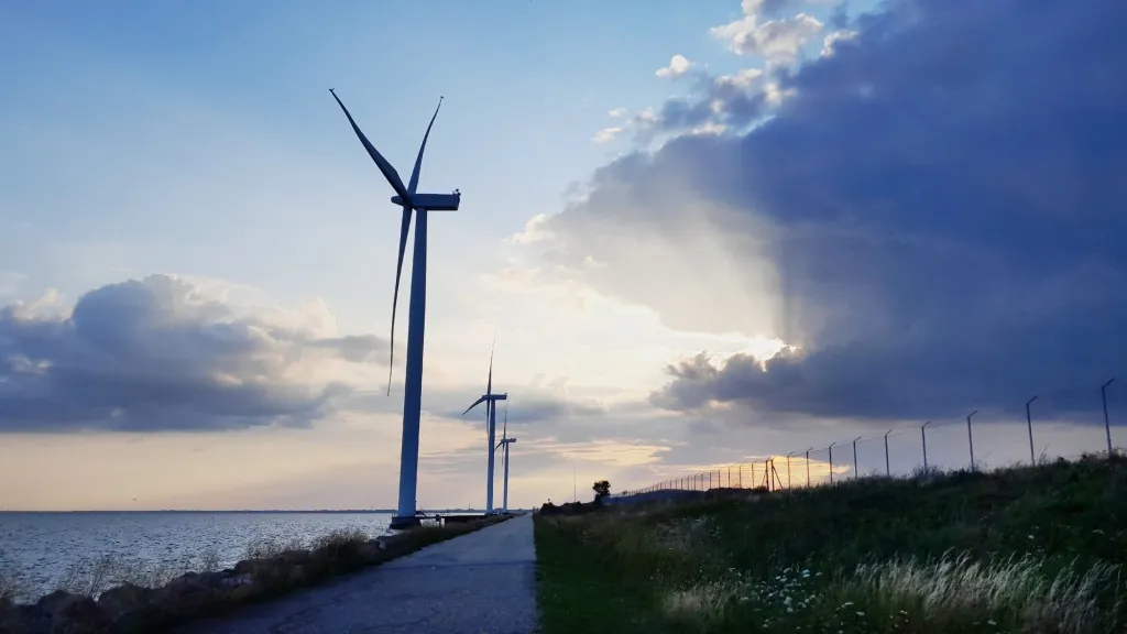 Fietsen langs de kust van Denemarken