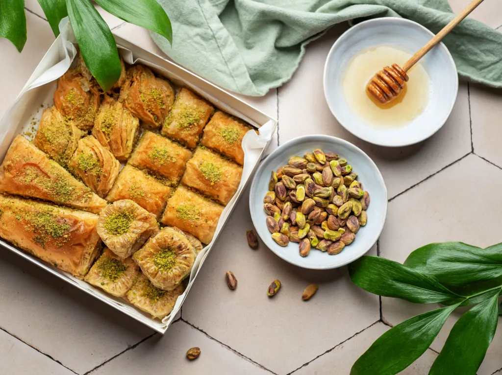 Wat maakt baklava zoet en populair?