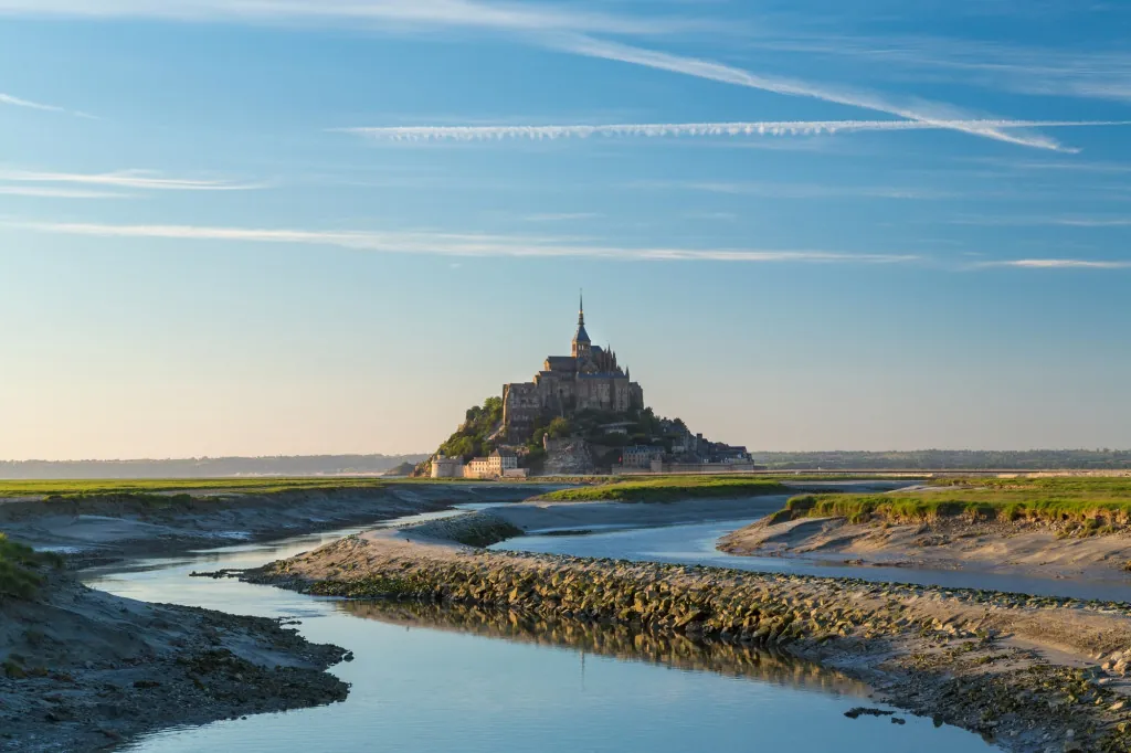 Het wandelpad naar Mont Saint-Michel