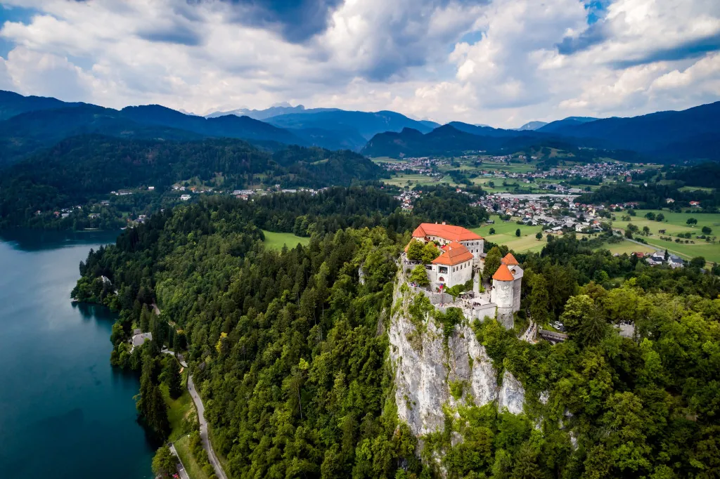 Uitzichtpunten bij het kasteel van Bled