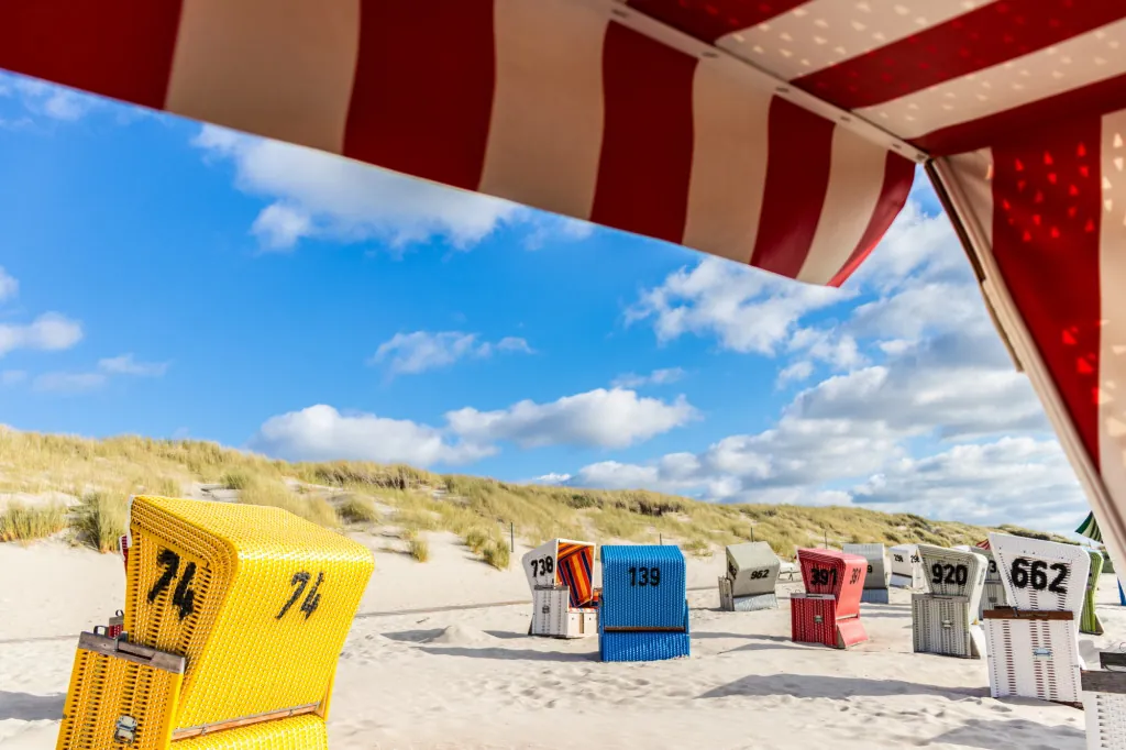 Zandstranden om te bezoeken op Langeoog