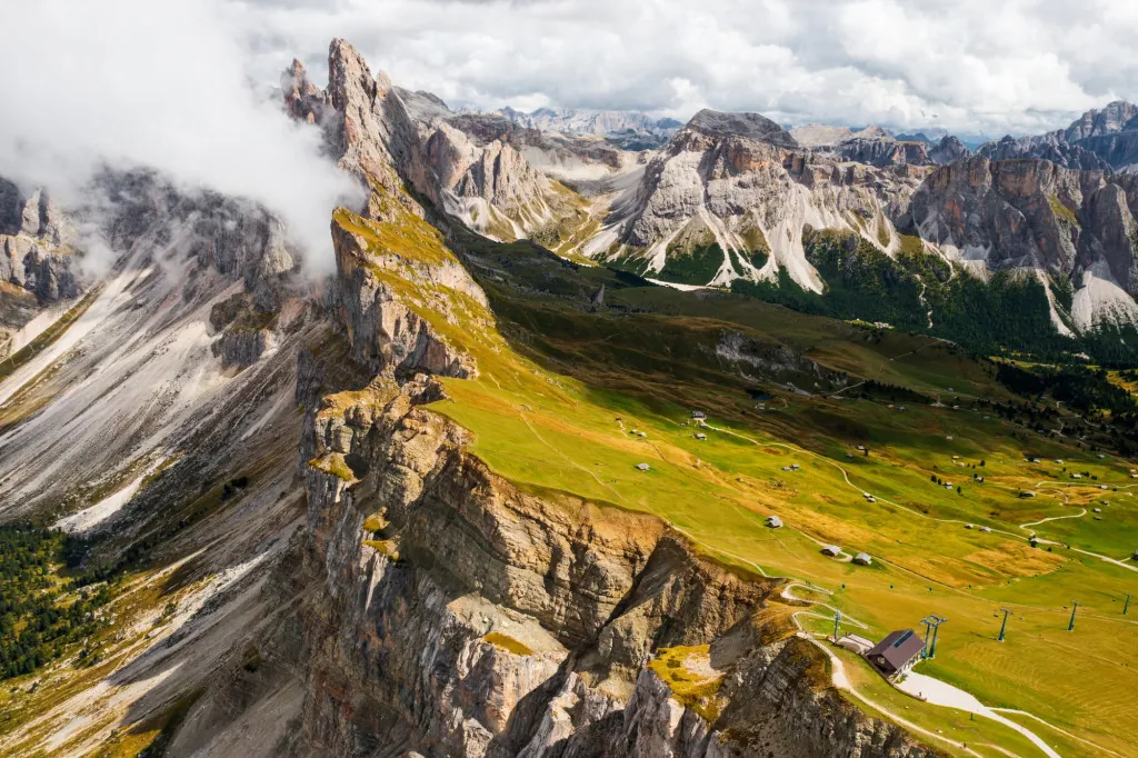 Uitzichtpunten op de Seceda-berg