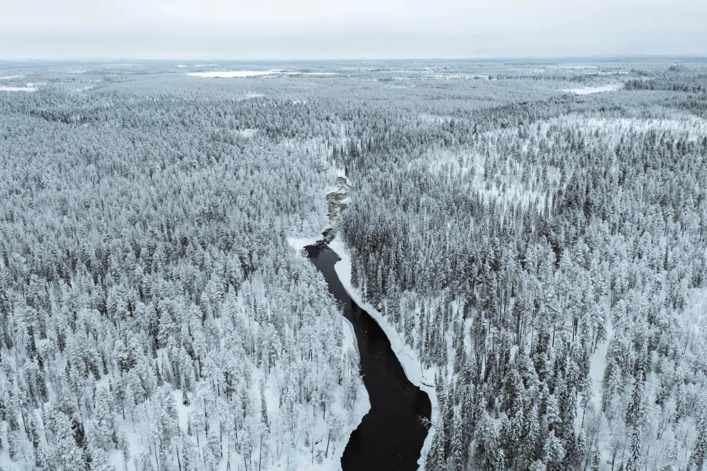 Canoying in Oulanka Nationaal Park