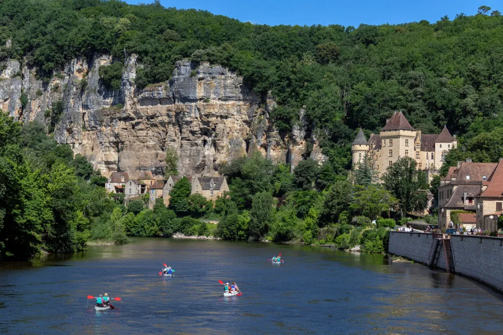 Kanoen op de Dordogne