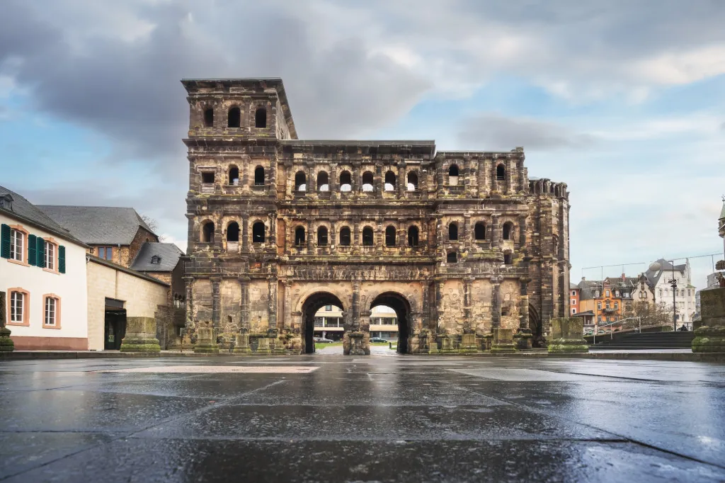 Stop bij het Romeinse theater in Trier