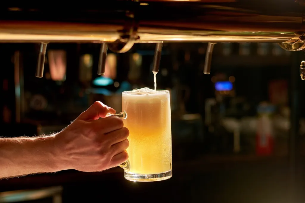 Koperen ketels in de brouwerij