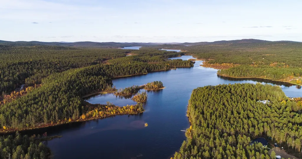 Wildernislandschap in Lapland