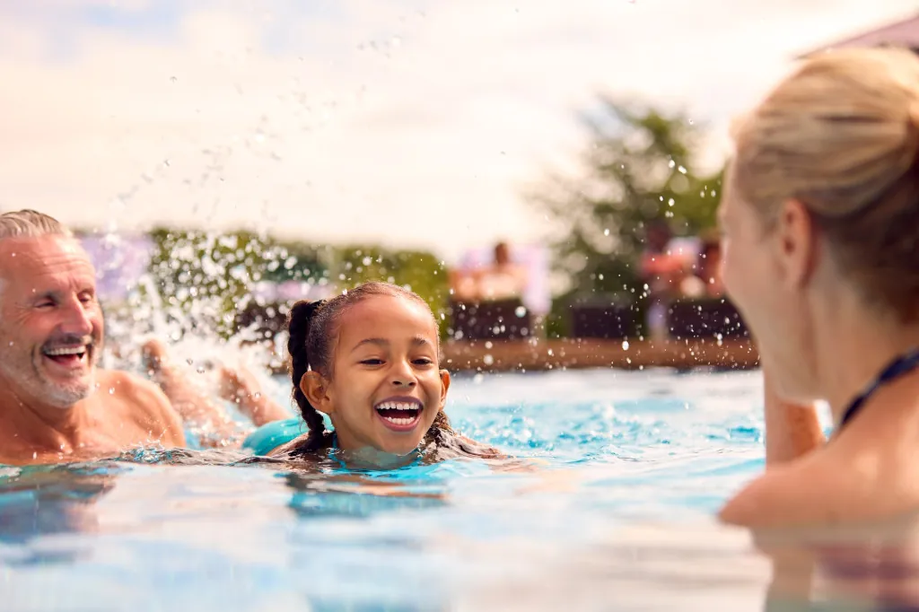 Waterpret bij de meren van l'Eau d'Heure