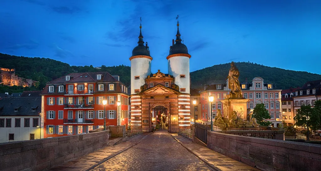 De geschiedenis van Heidelberg in Duitsland