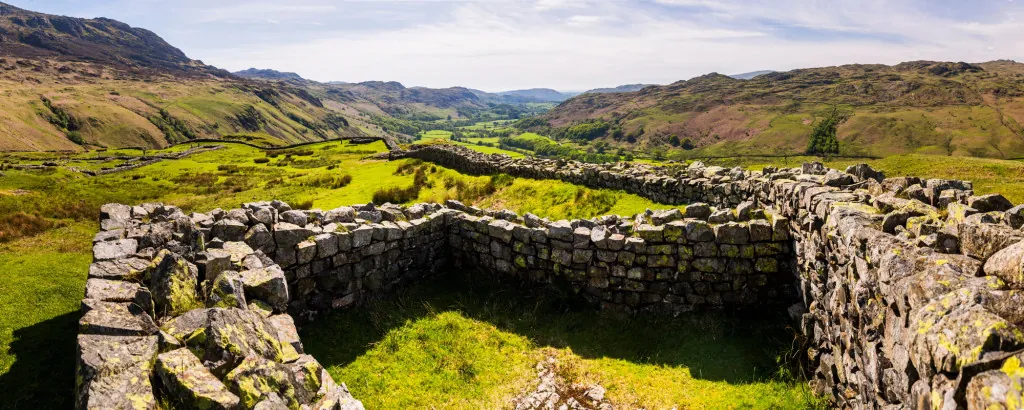 Uitzichtpunten op de Hardknott Pass fietsroute