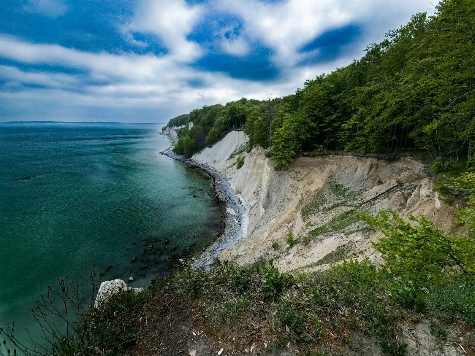 De kliffen van het eiland Rügen