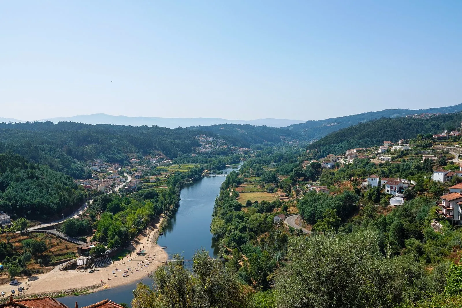 De wandelroute langs de rivier de Mondego