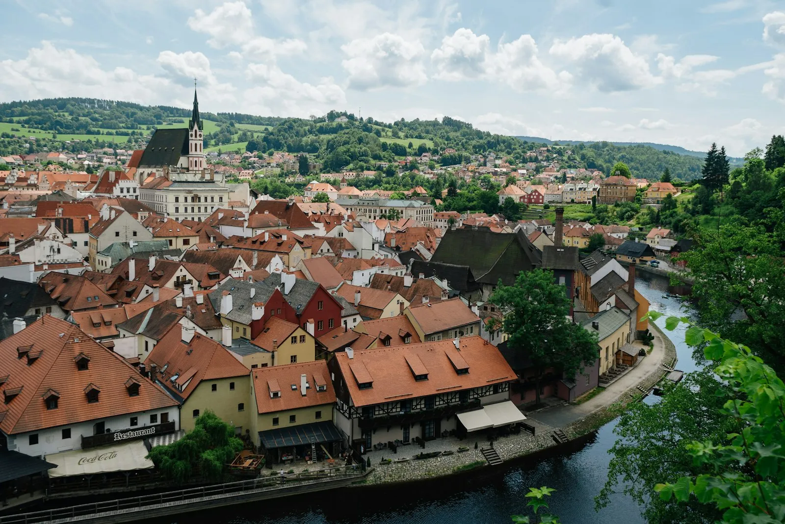 Fietsroute langs de rivier de Sázava