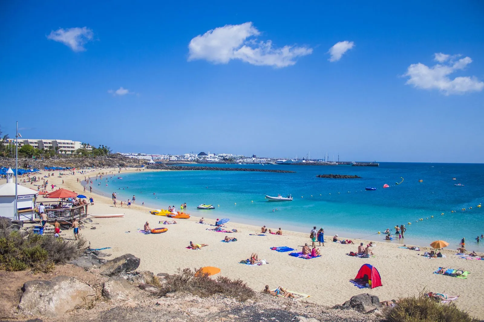 Kindvriendelijke stranden van Playa Blanca