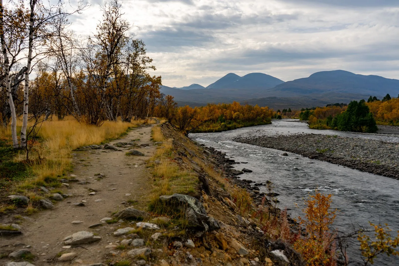 De wandelroute van Abisko naar Nikkaluokta