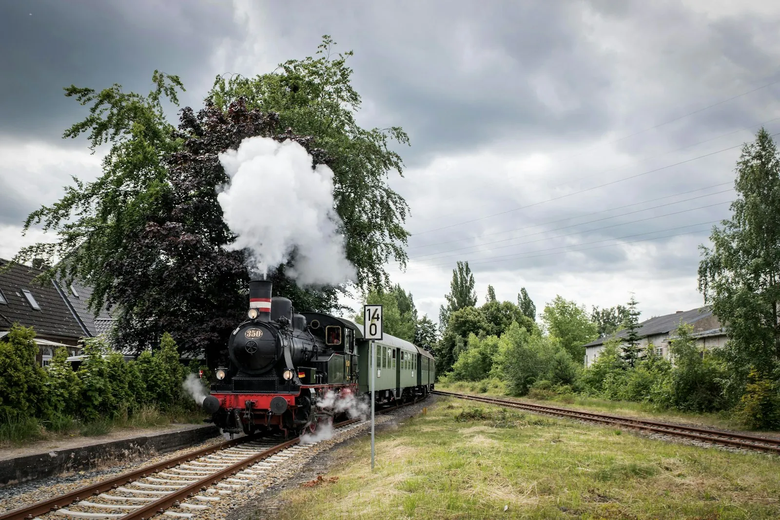 Rit met de stoomtrein door het Rijndal