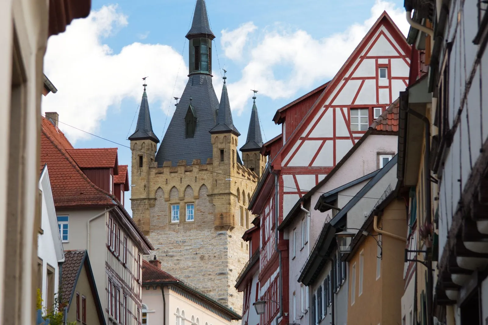 Historische stedenroute wandelen met de hond in Michelstadt
