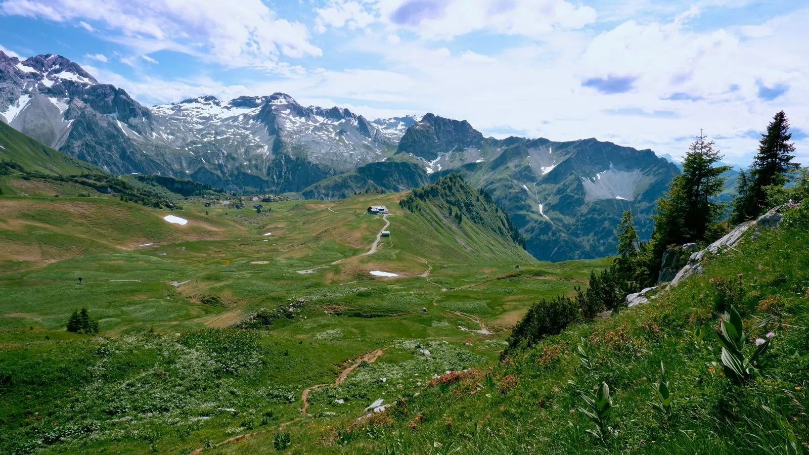 Het panoramische uitzicht vanaf de Pfänder
