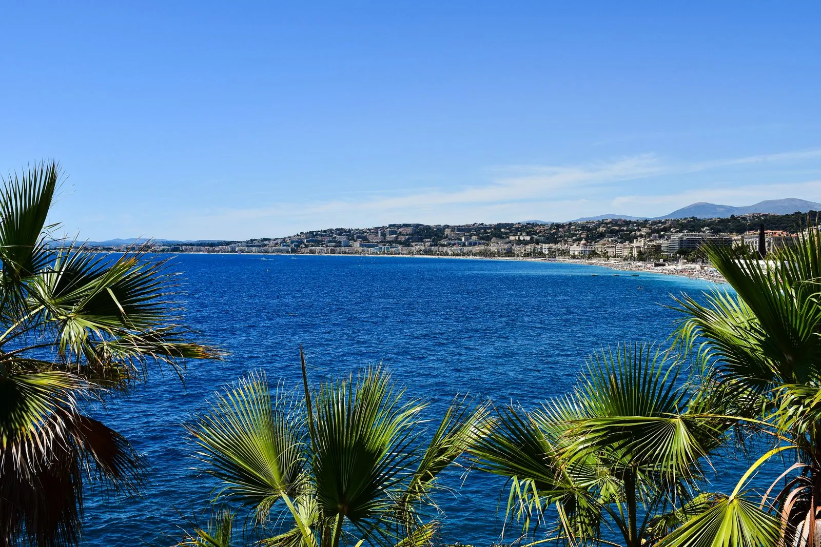 Uitzichtpunten langs de kust ten oosten van Nice