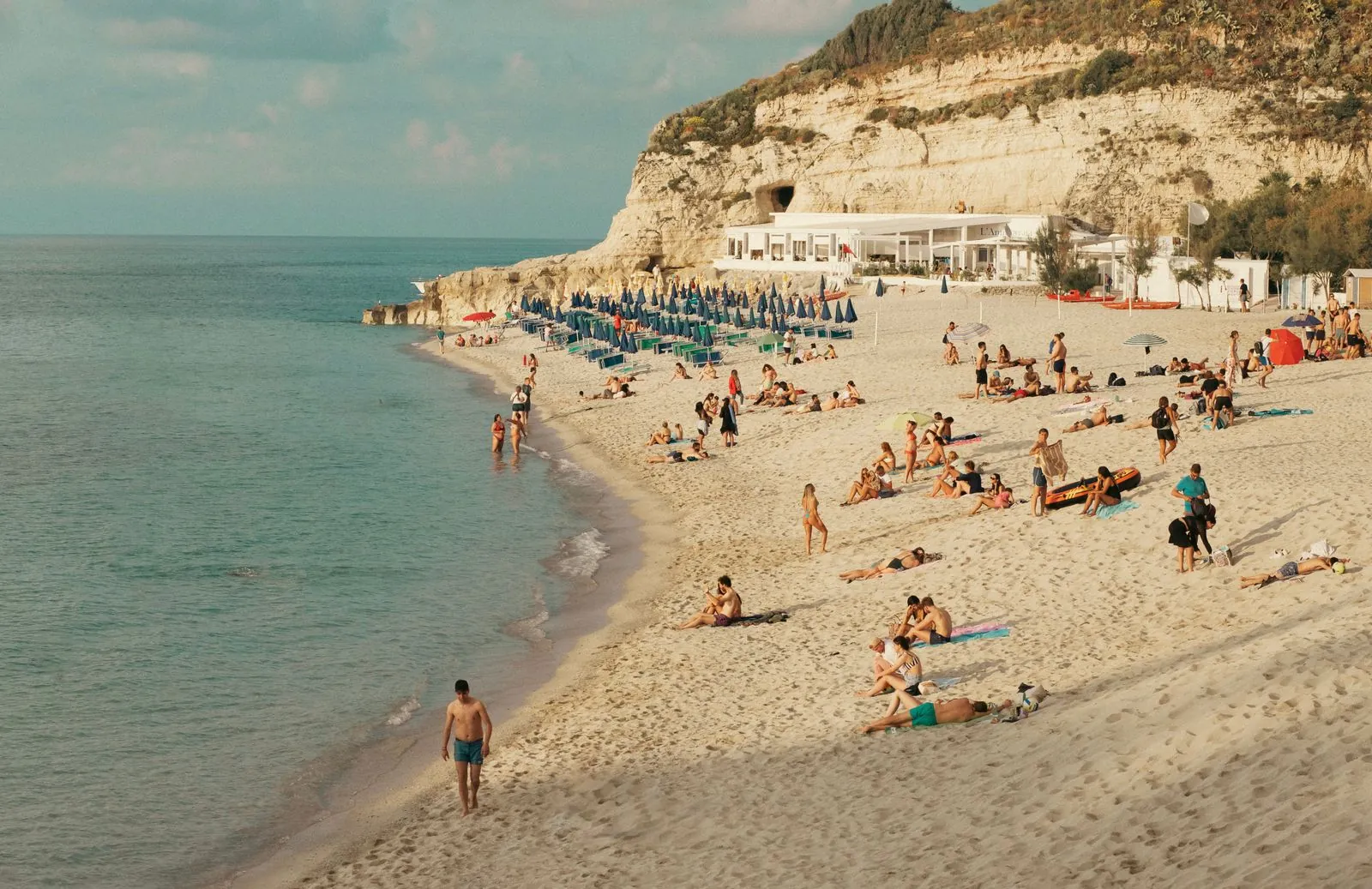 Genieten van zon, zee en strand in Tropea