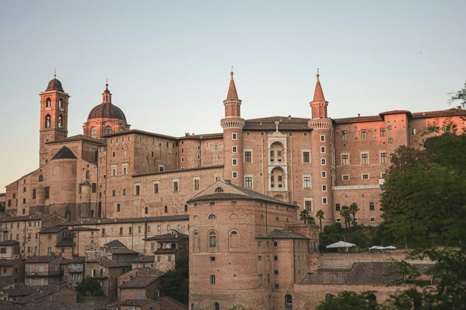 Het paleis van de hertogen in Urbino