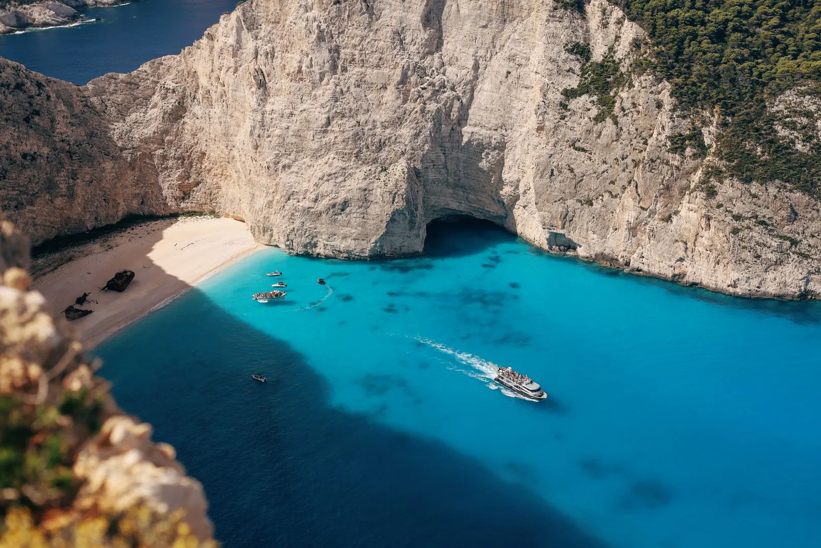 Boottocht naar scheepswrak op Navagio Beach