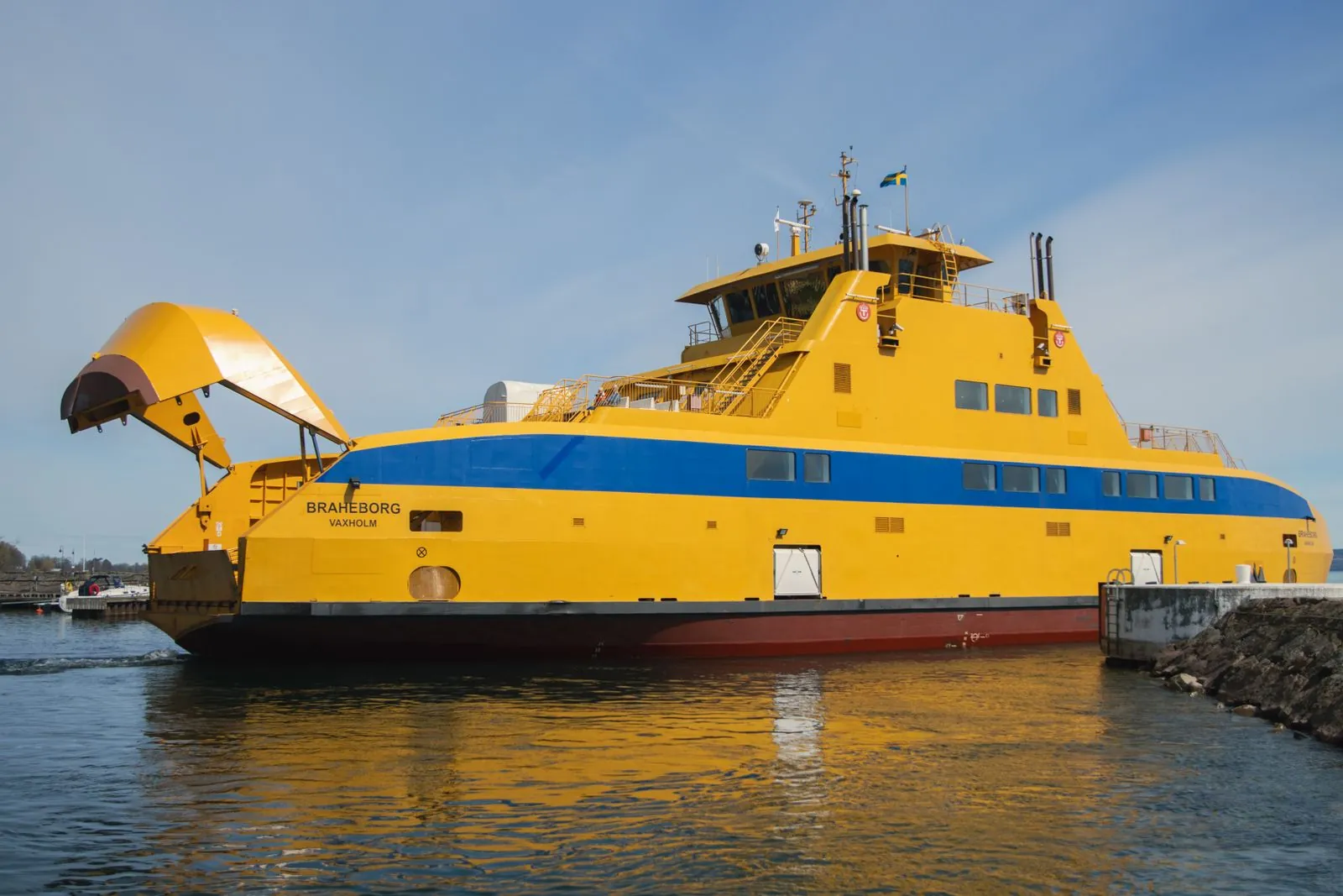 Met de veerboot naar het eiland Visingsö