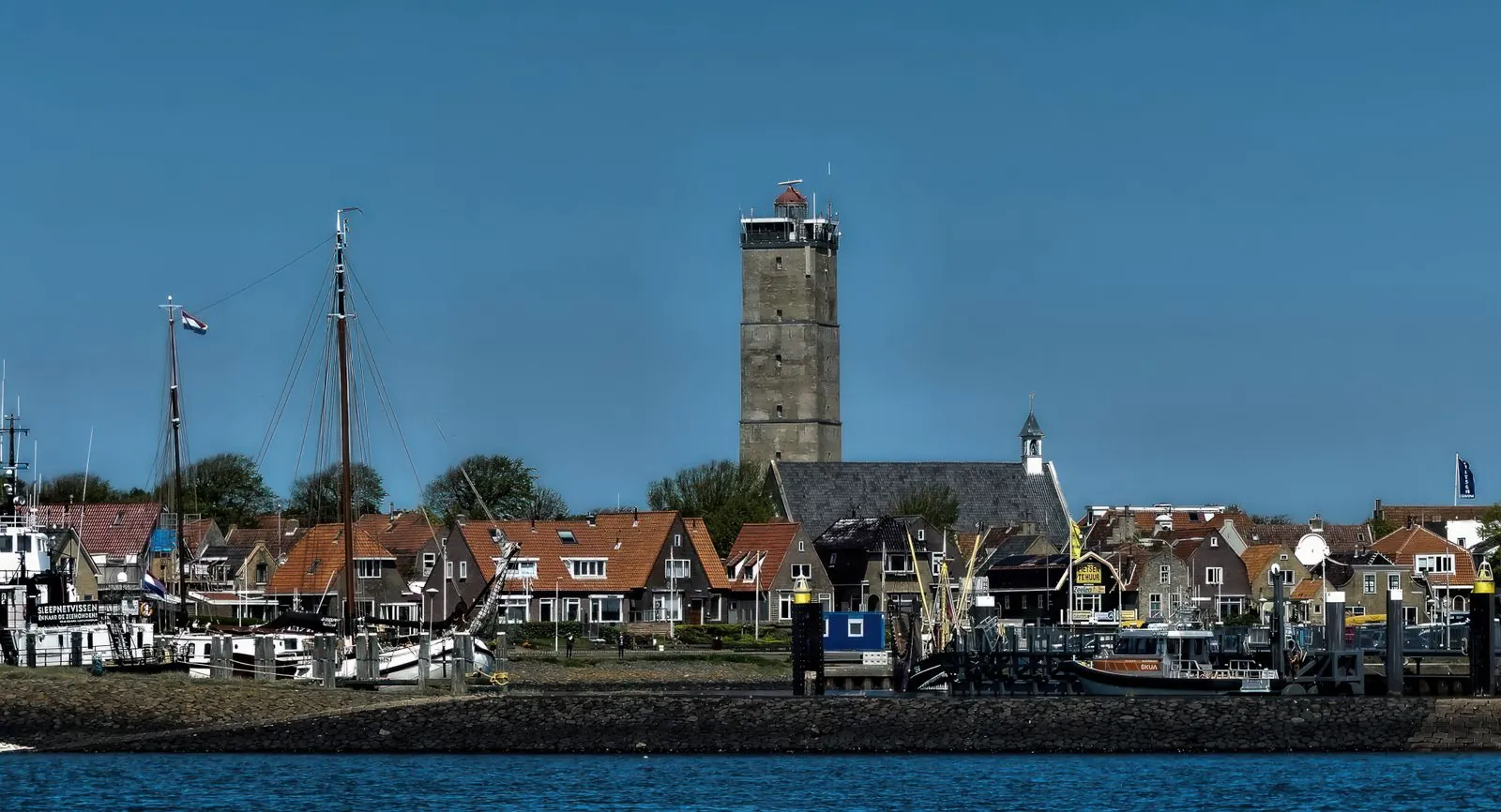 De vuurtoren van Vlieland: panoramisch uitzicht