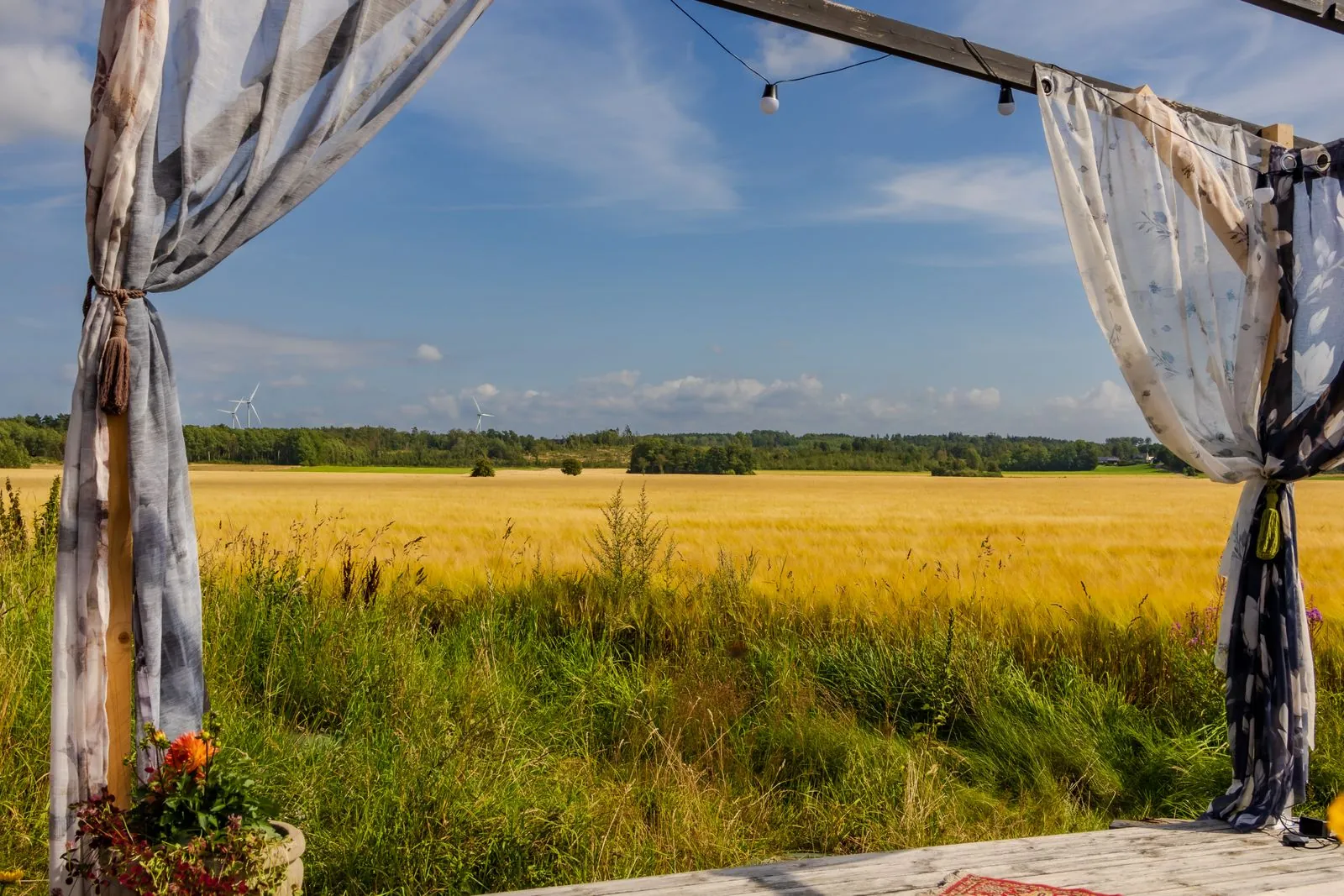 Genieten van de natuur in het natuurgebied van Gullbranna
