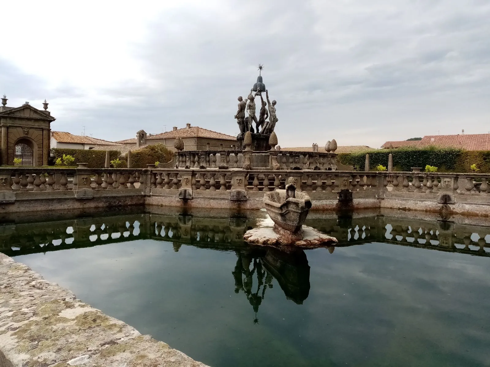 Het  dorpje Bagnaia en Villa Lante