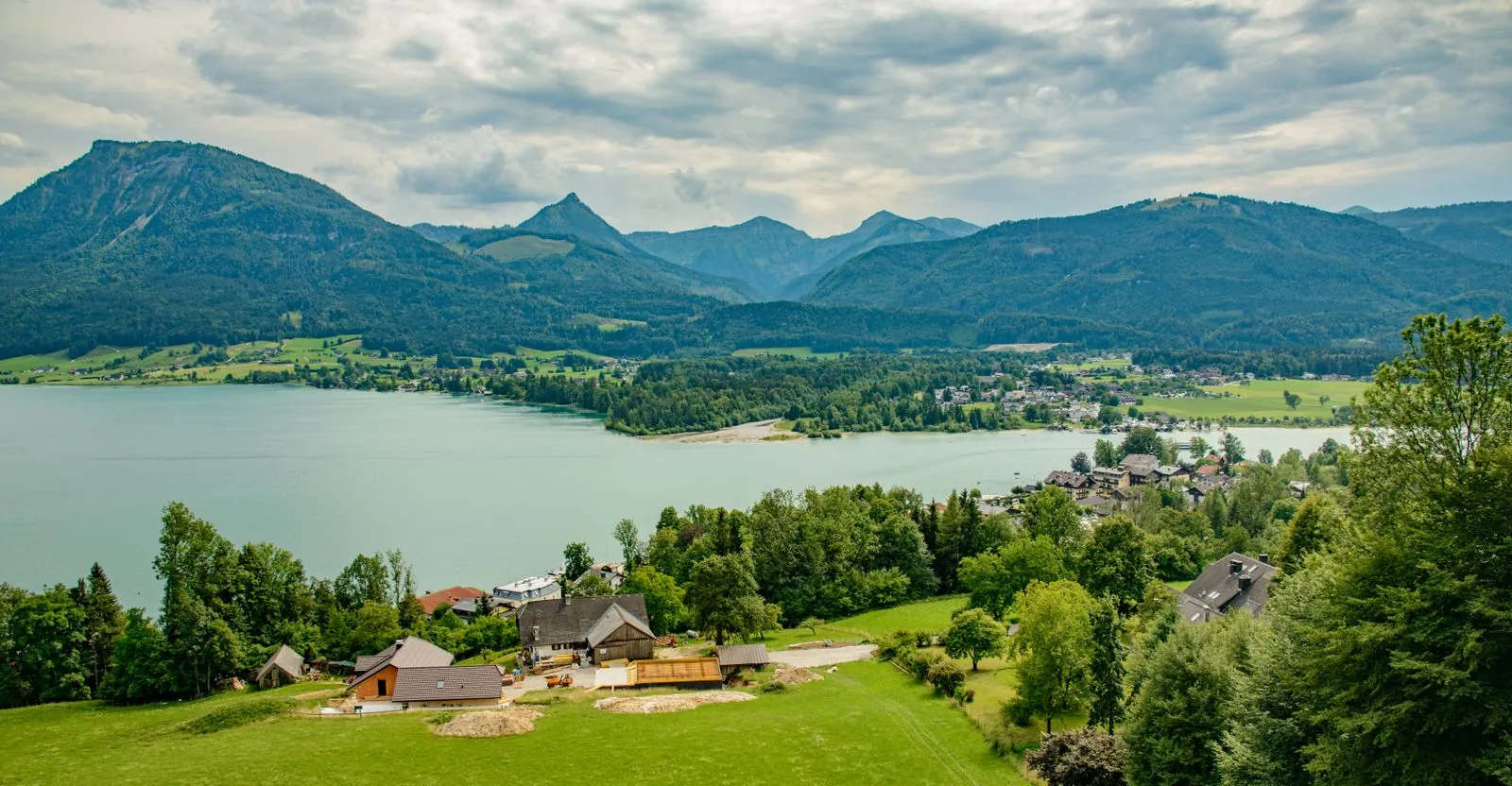 Het panoramische uitzicht vanaf de Goldeck