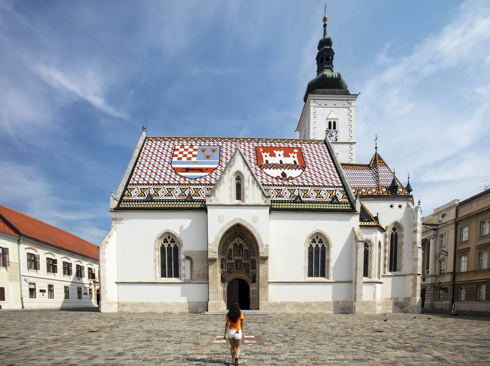 De historische architectuur van de stad Koprivnica