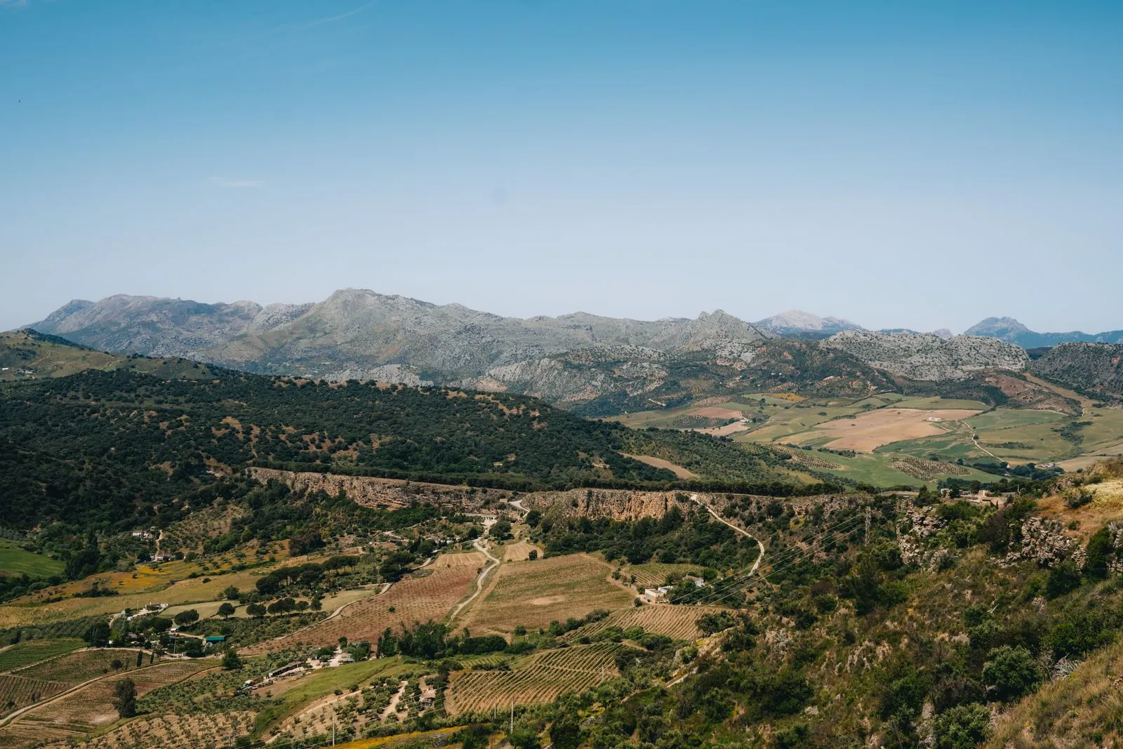 Het panoramisch uitzicht vanaf de Pico Veleta