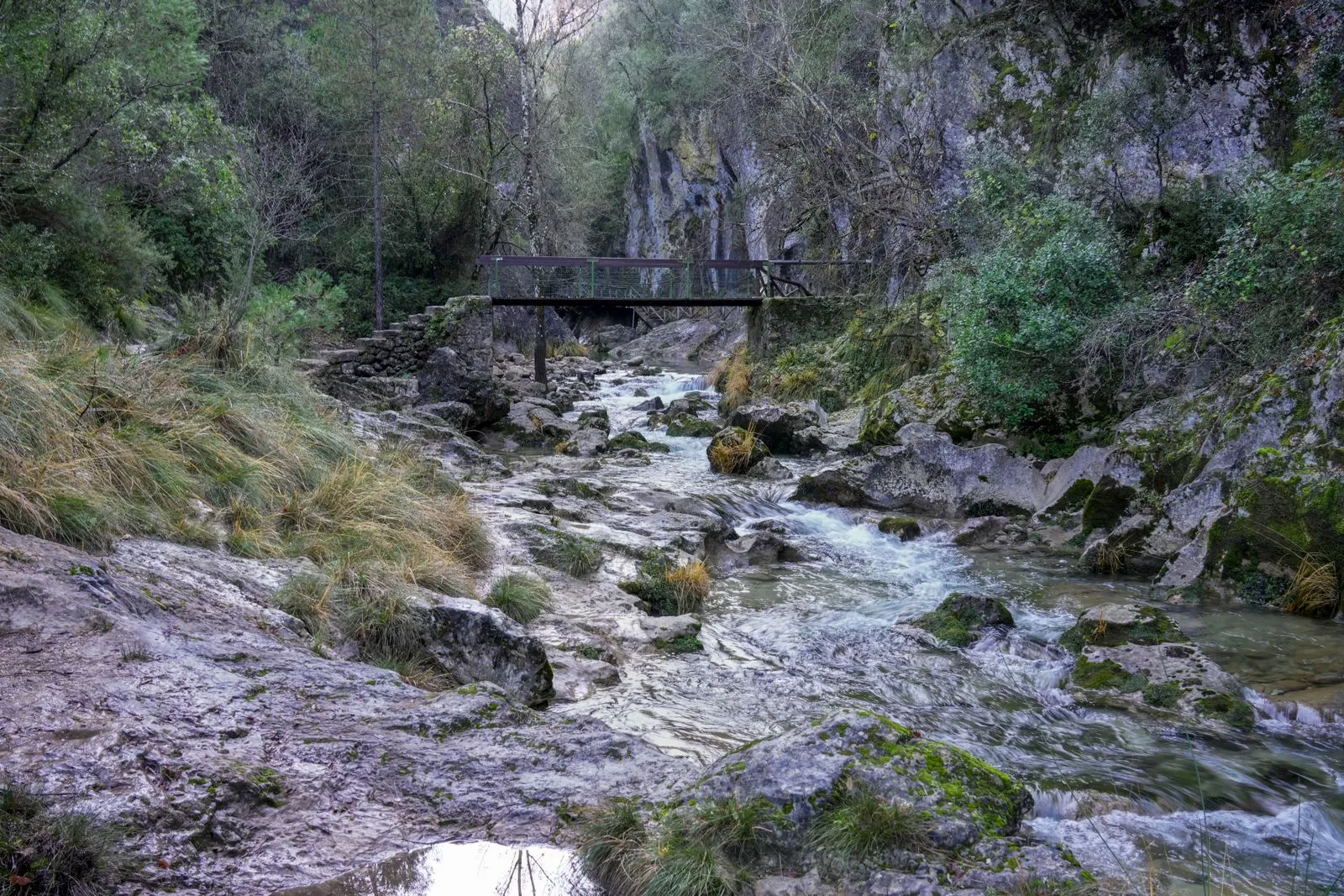 Wandelen langs de Urederra rivier en haar blauwe wateren