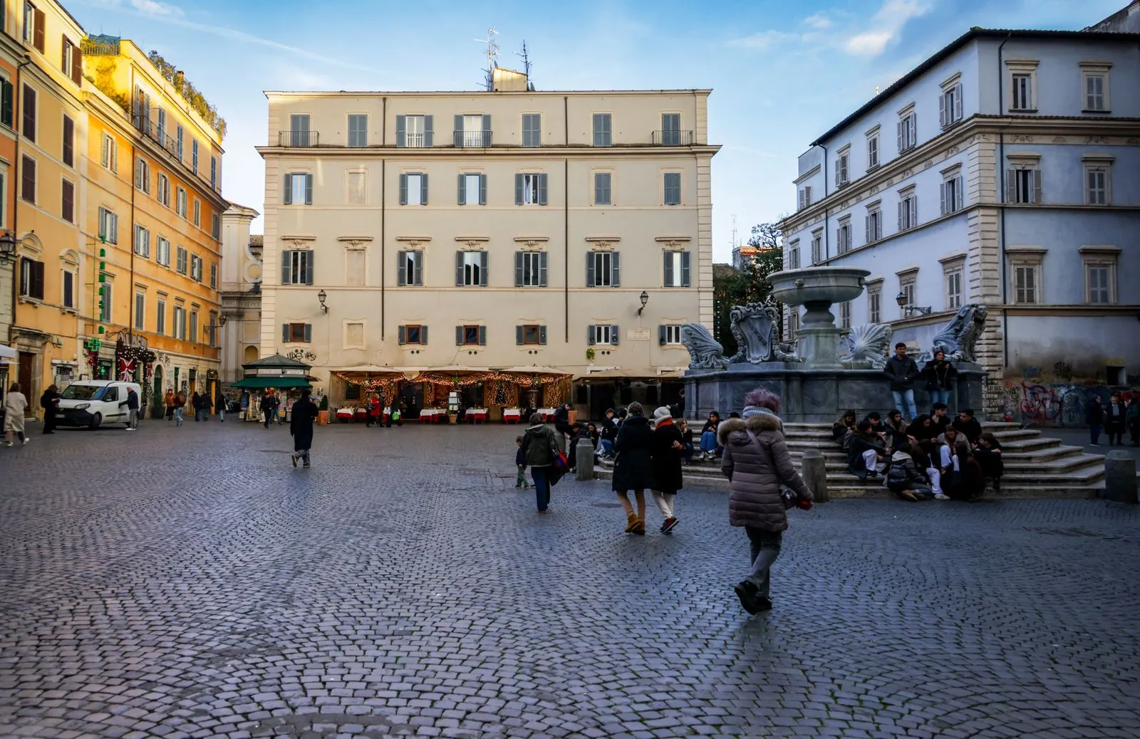 Lokale markten tussen het Colosseum en Trastevere