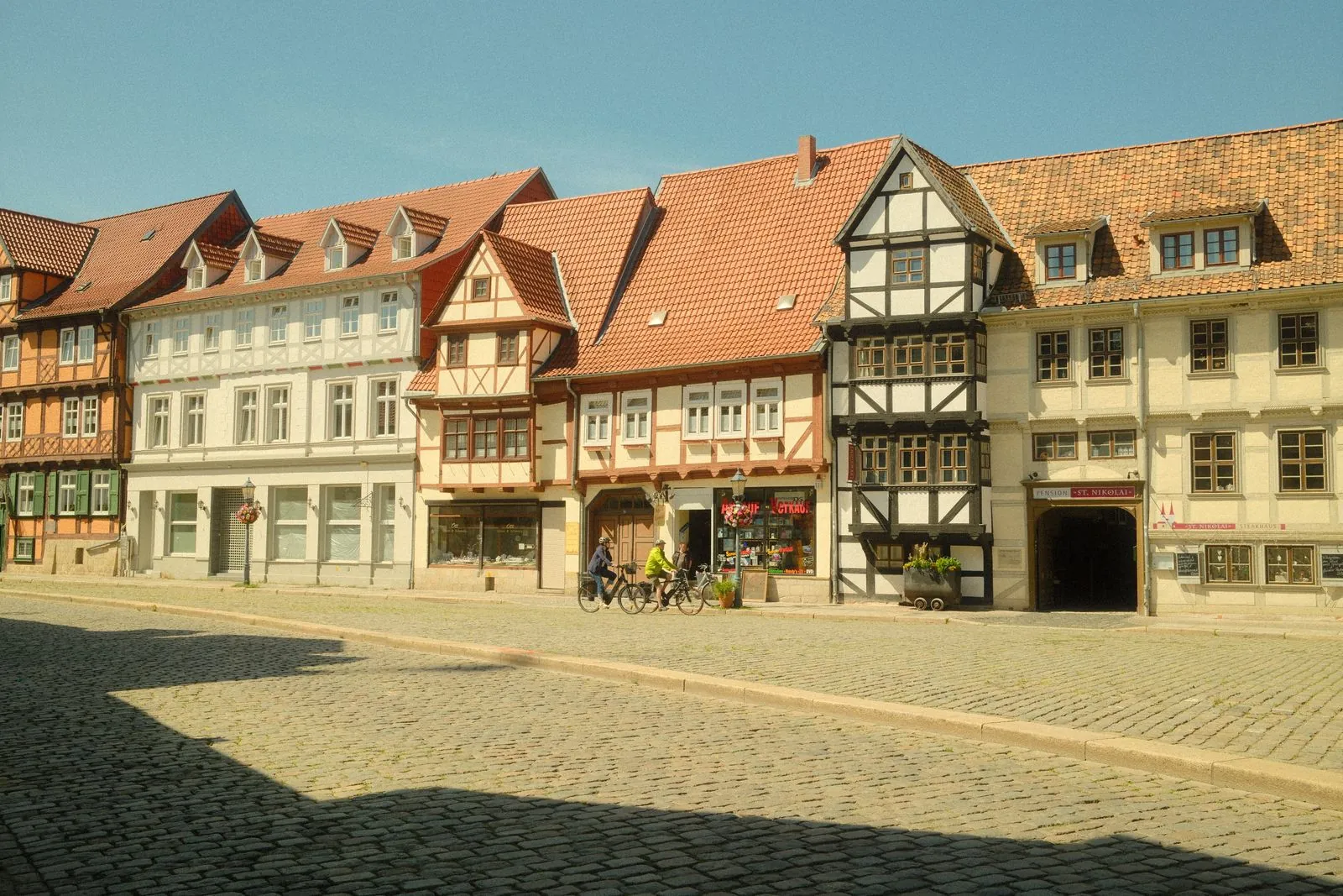 Karakteristieke vakwerkhuizen in Quedlinburg