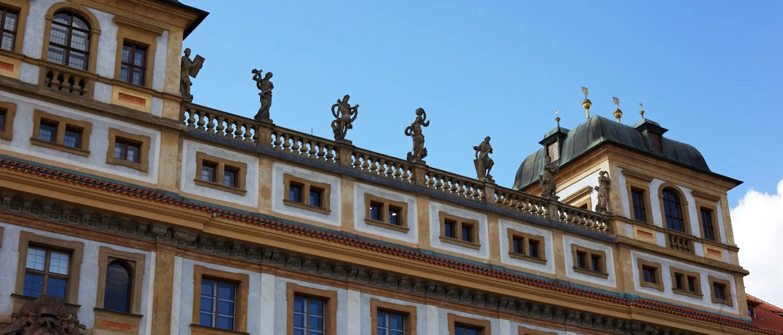 De architectuur van Telč, een UNESCO-werelderfgoed