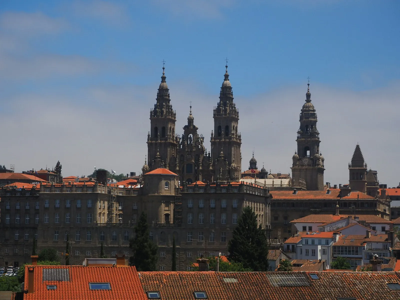 De pelgrimsroute naar de kathedraal van Santiago de Compostela