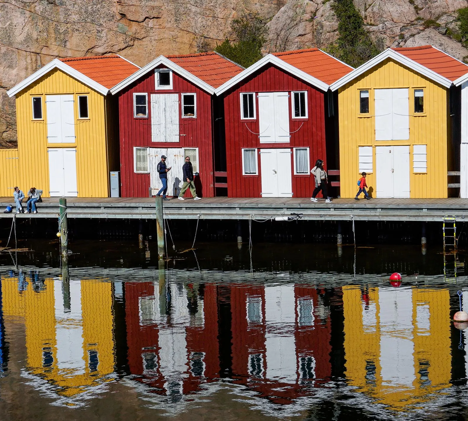 Wandelen langs de haven van Västerås